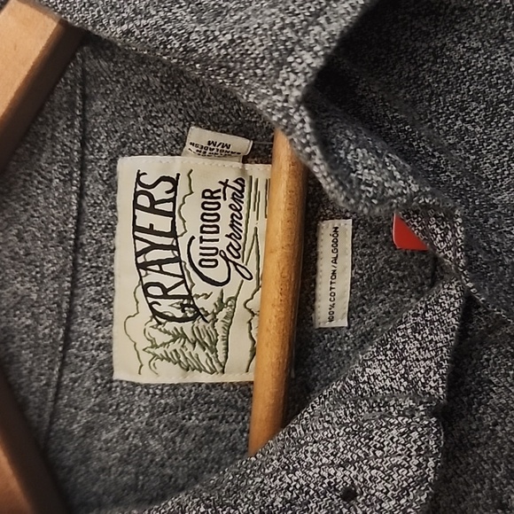 NWT Grayers Medium Gray Shirt Jacket 100% Cotton Great Gift 4 The Outdoors - Picture 4 of 7